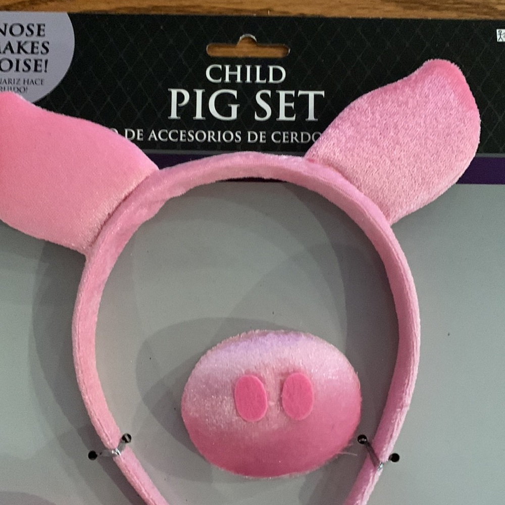 Pig costume 4pc accessory set - Picture 2 of 7